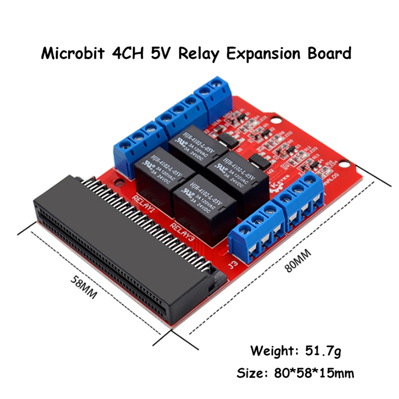 Модуль реле Microbit на 4 кана – обзор и цена Kids Education Channel